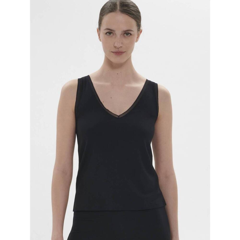 NEW SIMONE PERELE aurore sleeveless tank in black